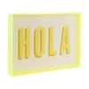 New Wanddecoratie Hola Medium - Geel - 3x31x22cm Wanddecoratie