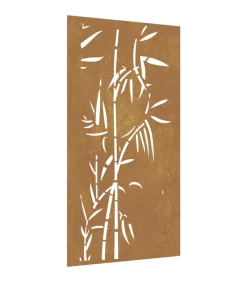 Discount Wanddecoratie tuin bamboe-ontwerp 105x55 cm cortenstaal Decoratie