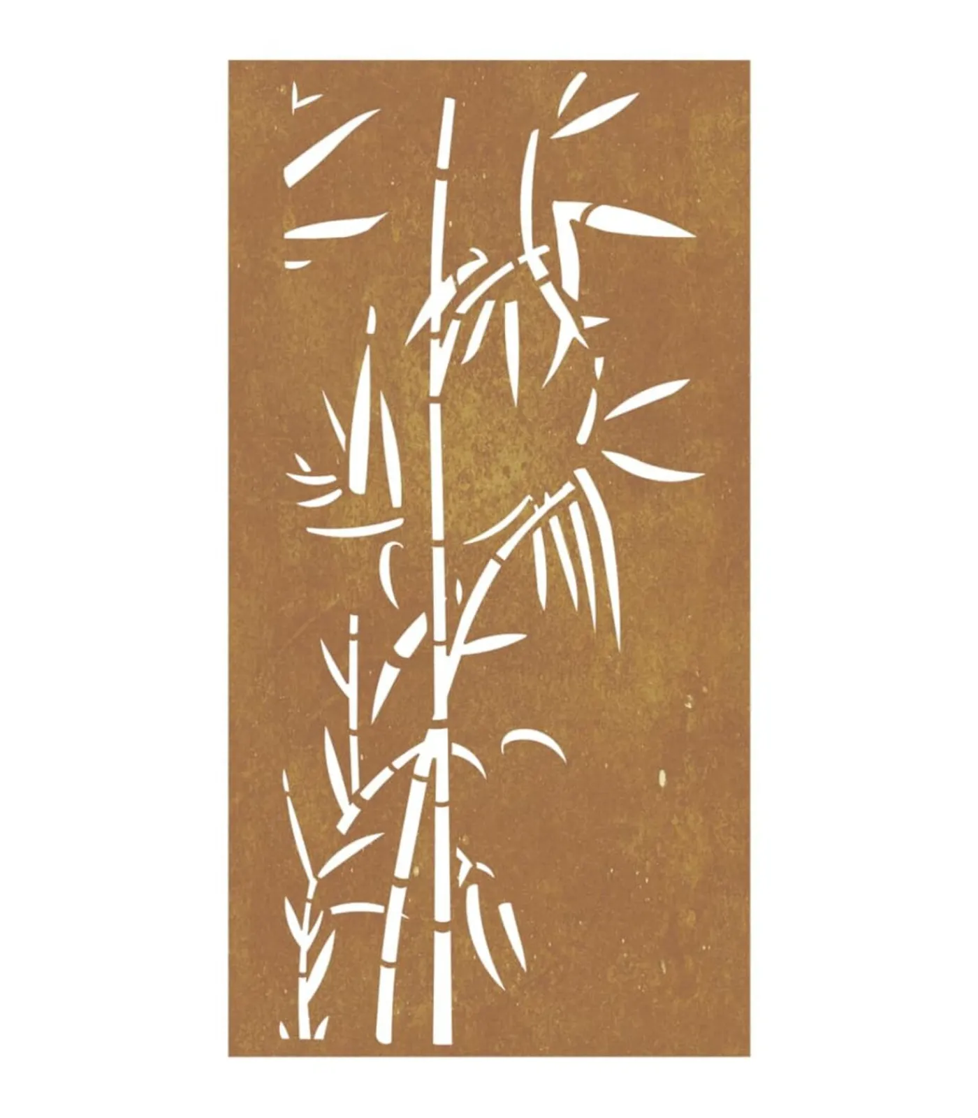 Discount Wanddecoratie tuin bamboe-ontwerp 105x55 cm cortenstaal Decoratie