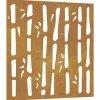 Best Wanddecoratie tuin bamboe-ontwerp 55x55 cm cortenstaal Decoratie