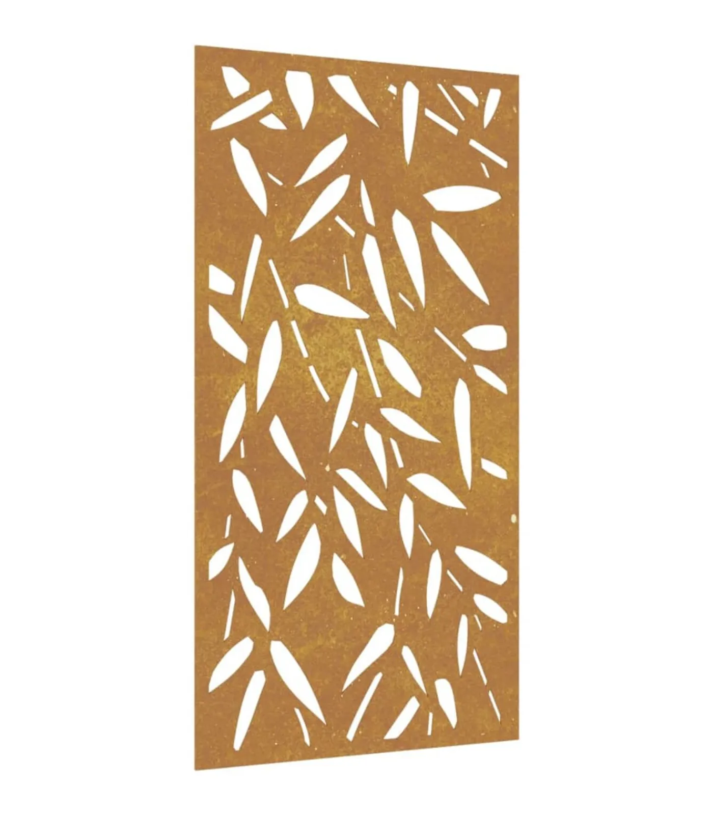 Hot Wanddecoratie tuin bamboebladontwerp 105x55 cm cortenstaal Decoratie
