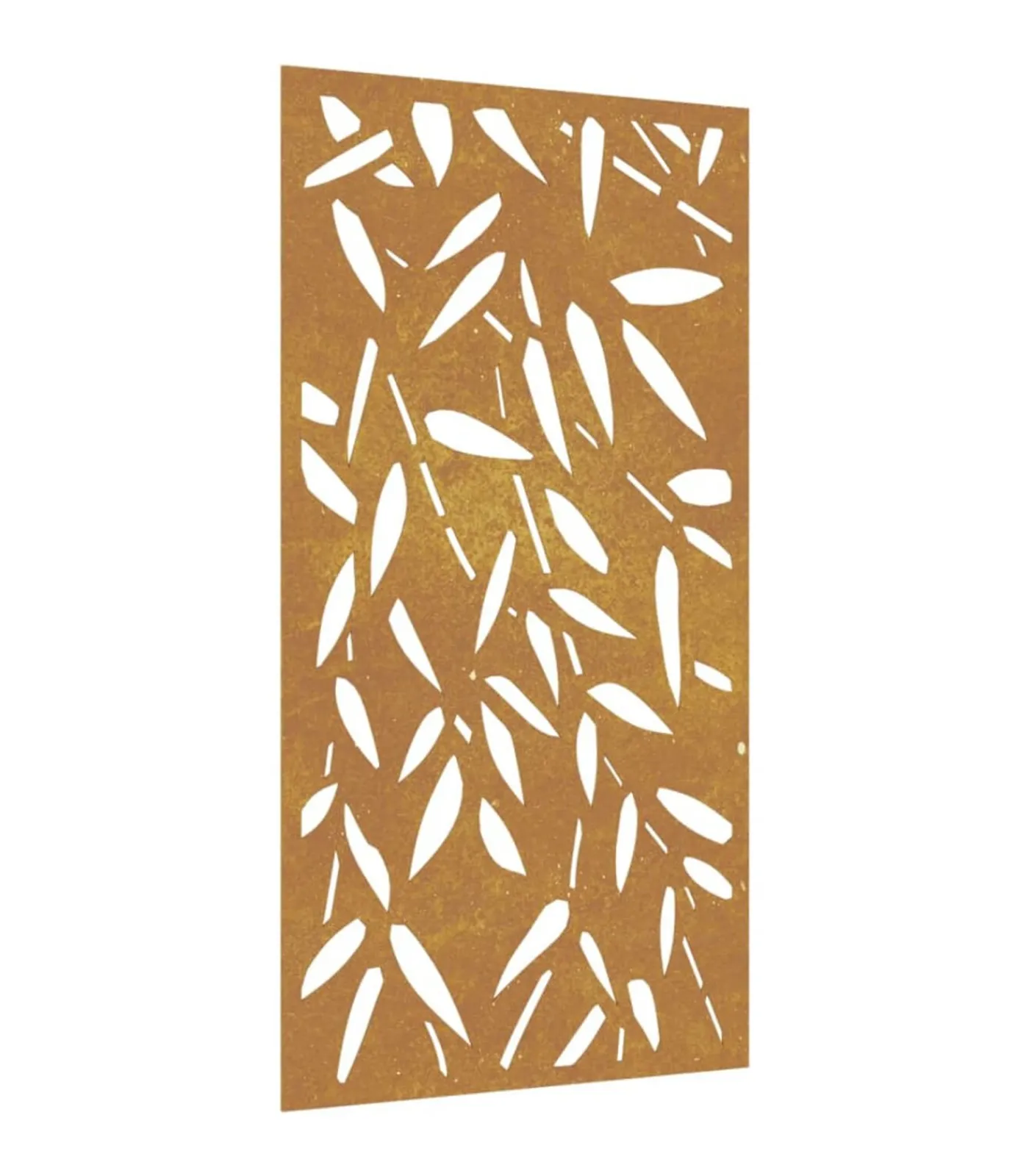 Hot Wanddecoratie tuin bamboebladontwerp 105x55 cm cortenstaal Decoratie