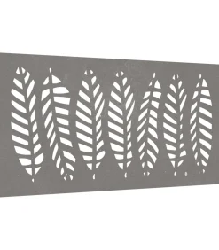 New Wanddecoratie tuin bladontwerp 105x55 cm cortenstaal Decoratie