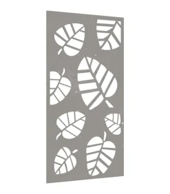 New Wanddecoratie tuin bladontwerp 105x55 cm cortenstaal Decoratie