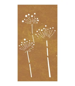 Online Wanddecoratie tuin bloemenontwerp 105x55 cm cortenstaal Decoratie