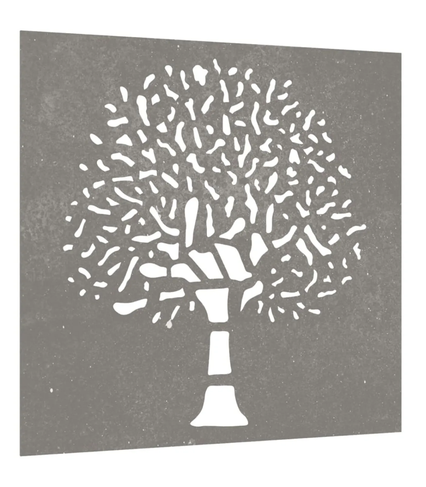 New Wanddecoratie tuin boomontwerp 55x55 cm cortenstaal Decoratie