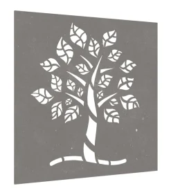Sale Wanddecoratie tuin boomontwerp 55x55 cm cortenstaal Decoratie