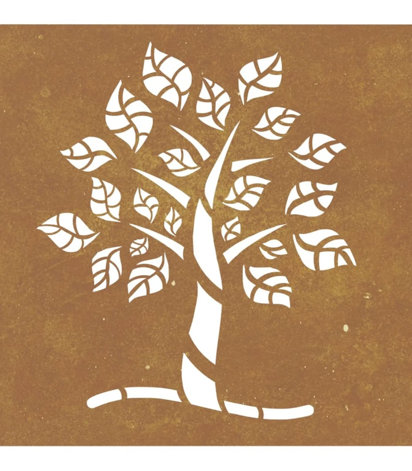 Sale Wanddecoratie tuin boomontwerp 55x55 cm cortenstaal Decoratie