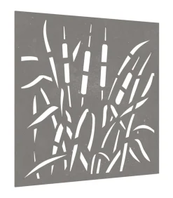 New Wanddecoratie tuin grasontwerp 55x55 cm cortenstaal Decoratie