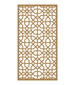 Clearance Wanddecoratie tuin Moors ontwerp 105x55 cm cortenstaal Decoratie