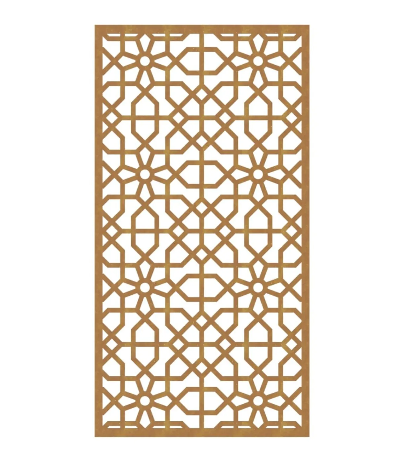 Clearance Wanddecoratie tuin Moors ontwerp 105x55 cm cortenstaal Decoratie