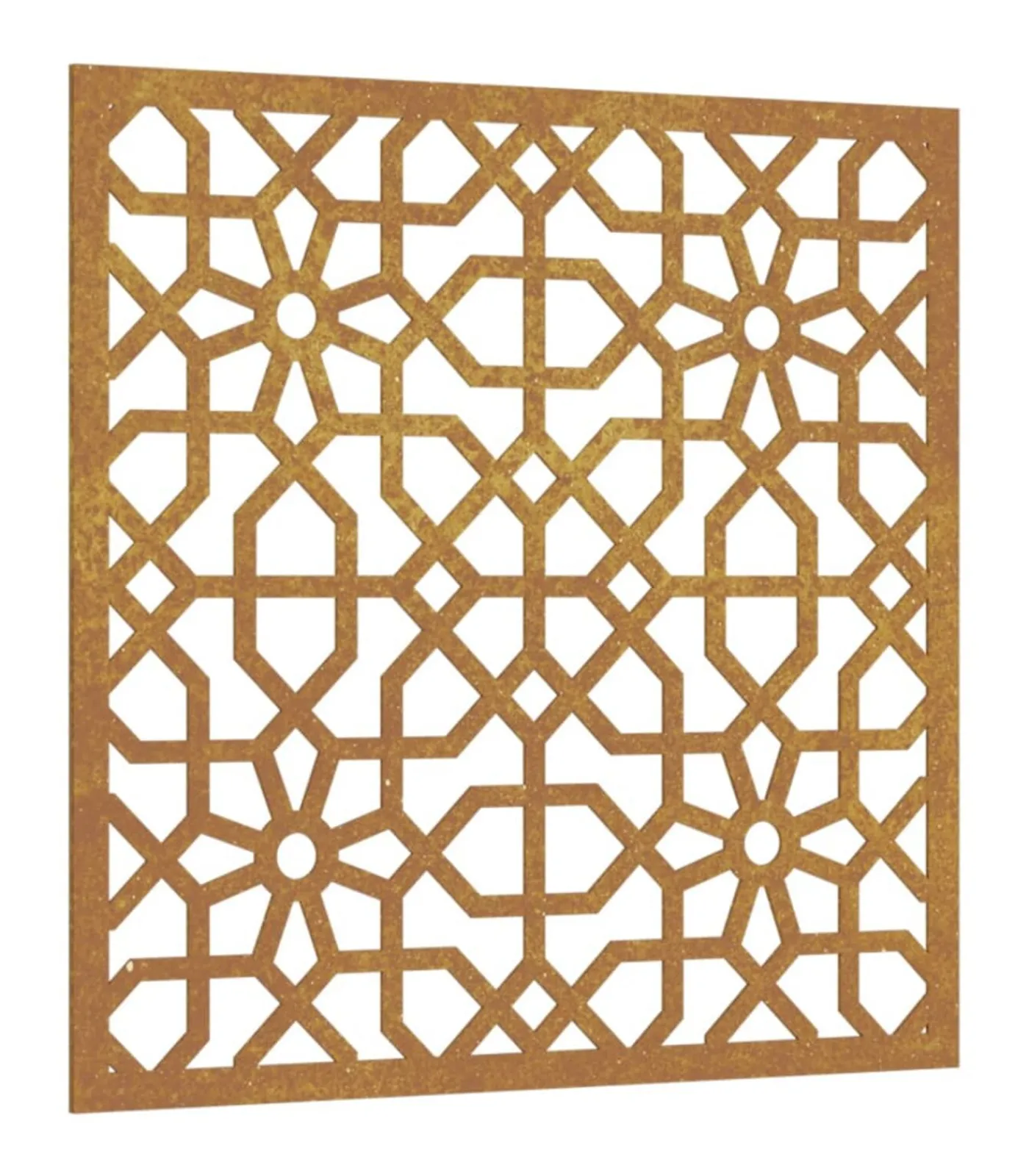 Hot Wanddecoratie tuin Moors ontwerp 55x55 cm cortenstaal Decoratie