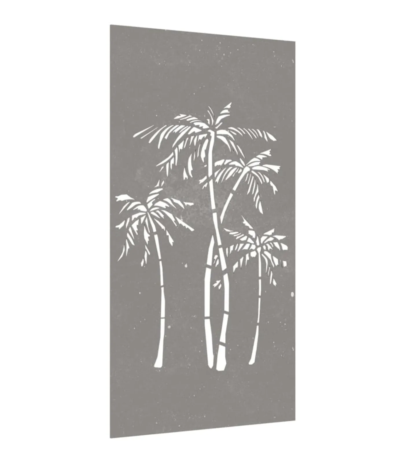 Wanddecoratie tuin palmboomontwerp 105x55 cm cortenstaal Decoratie