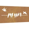 Best Wanddecoratie tuin vogelontwerp 105x55 cm cortenstaal Decoratie