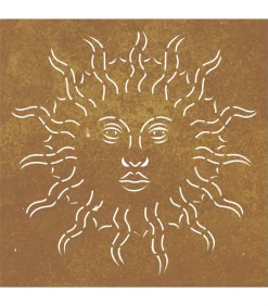 Best Wanddecoratie tuin zonontwerp 55x55 cm cortenstaal Decoratie