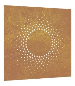 Best Wanddecoratie tuin zonontwerp 55x55 cm cortenstaal Decoratie