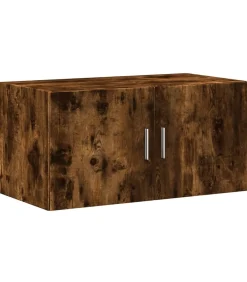 Online Wandkast 80x42,5x40 cm bewerkt hout gerookt eikenkleurig Meubels