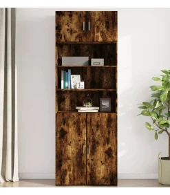 Online Wandkast 80x42,5x40 cm bewerkt hout gerookt eikenkleurig Meubels