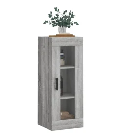 Outlet Wandkast 34,5x34x90 cm grijs sonoma eikenkleurig Meubels