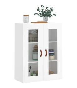Discount Wandkast 69,5x34x90 cm hoogglans wit Meubels