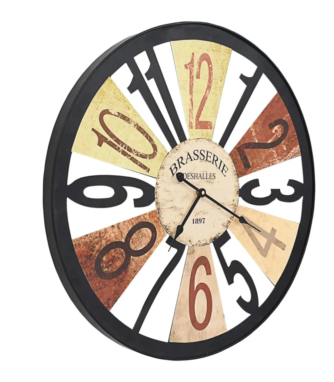 Wandklok 60 cm metaal meerkleurig Klokken