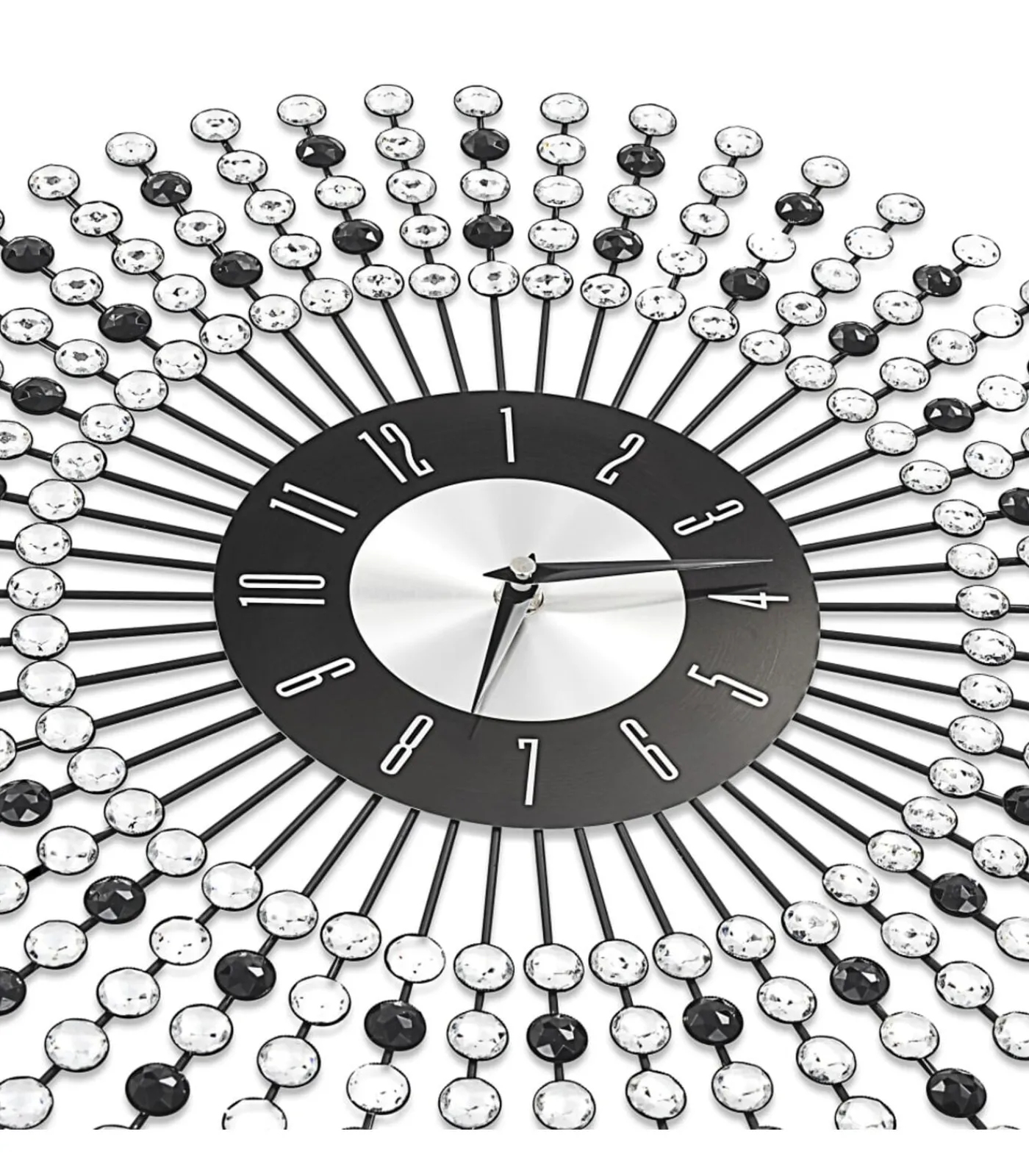 Outlet Wandklok 43 cm metaal zwart Klokken