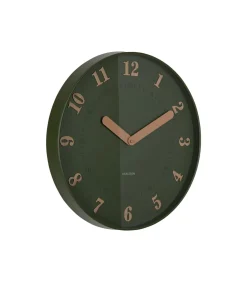 Hot Wandklok Amena - Groen - 40x40x40cm Klokken
