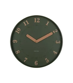 Hot Wandklok Amena - Groen - 40x40x40cm Klokken