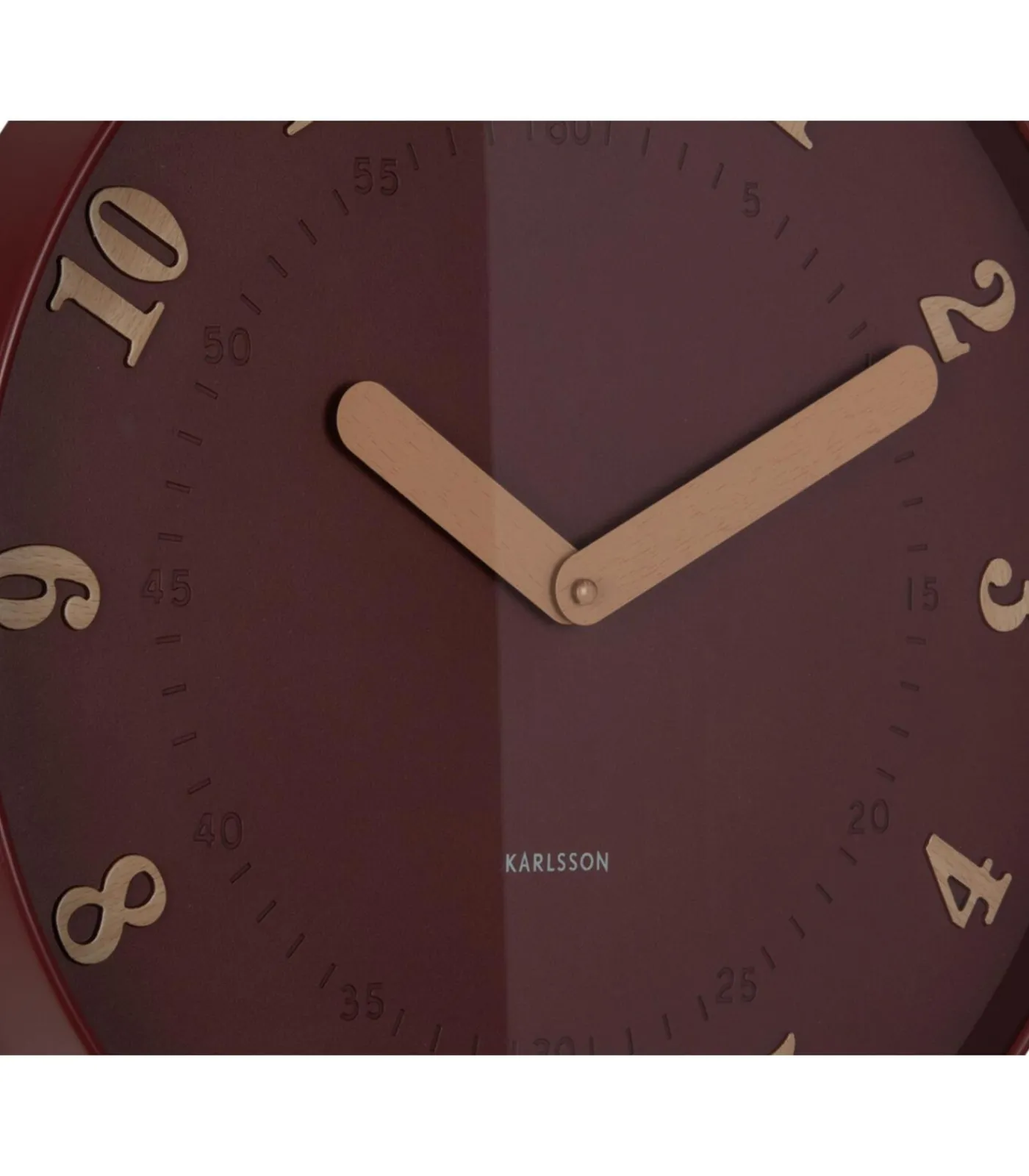 Discount Wandklok Amena - Rood - 40x40x40cm Klokken