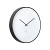 Wandklok Ayuno - Mat zwart - Ø40cm Klokken