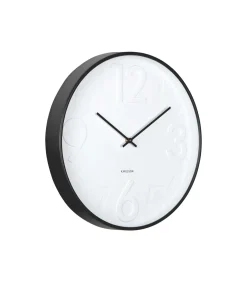 Wandklok Ayuno - Mat zwart - Ø40cm Klokken