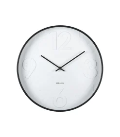 Wandklok Ayuno - Mat zwart - Ø40cm Klokken