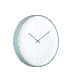 Outlet Wandklok Ayuno - Mistig blauw - Ø40cm Klokken