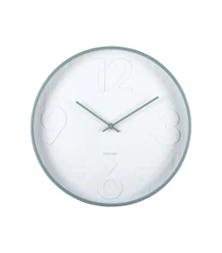 Outlet Wandklok Ayuno - Mistig blauw - Ø40cm Klokken