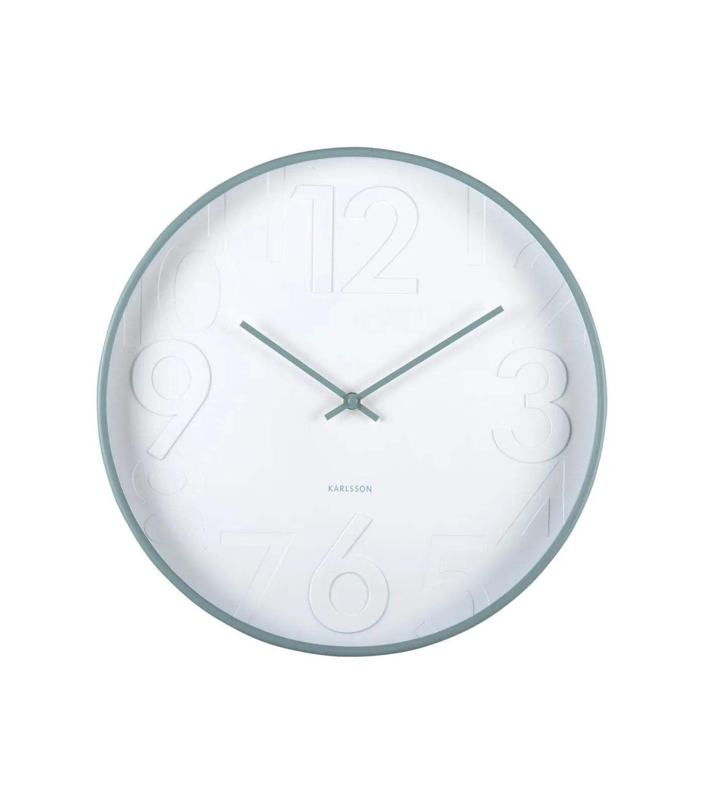 Outlet Wandklok Ayuno - Mistig blauw - Ø40cm Klokken