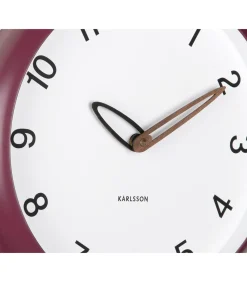 New Wandklok Bella - Dark mauve - 4.2x30x30cm Klokken