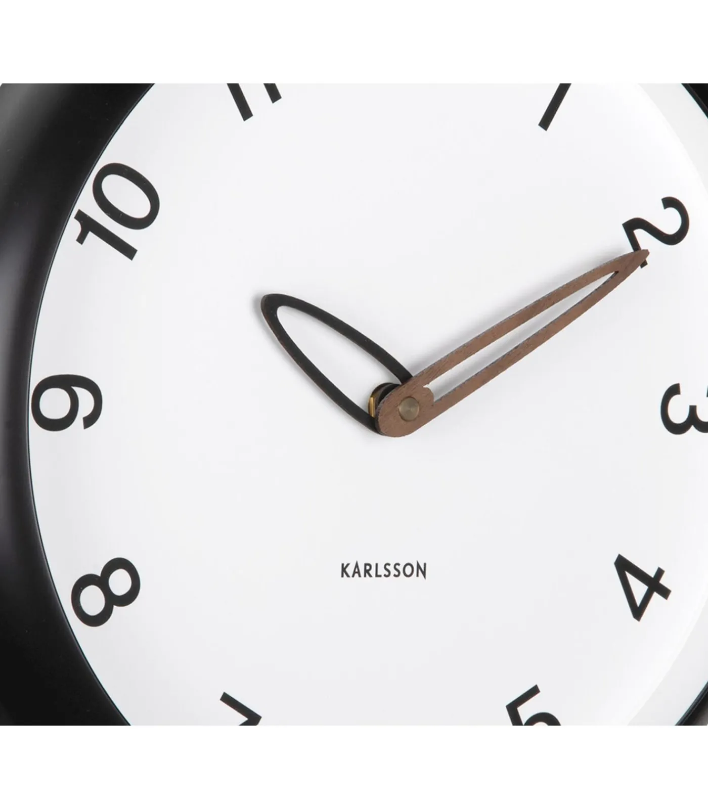 Hot Wandklok Bella - Mat zwart - 4.2x30x30cm Klokken