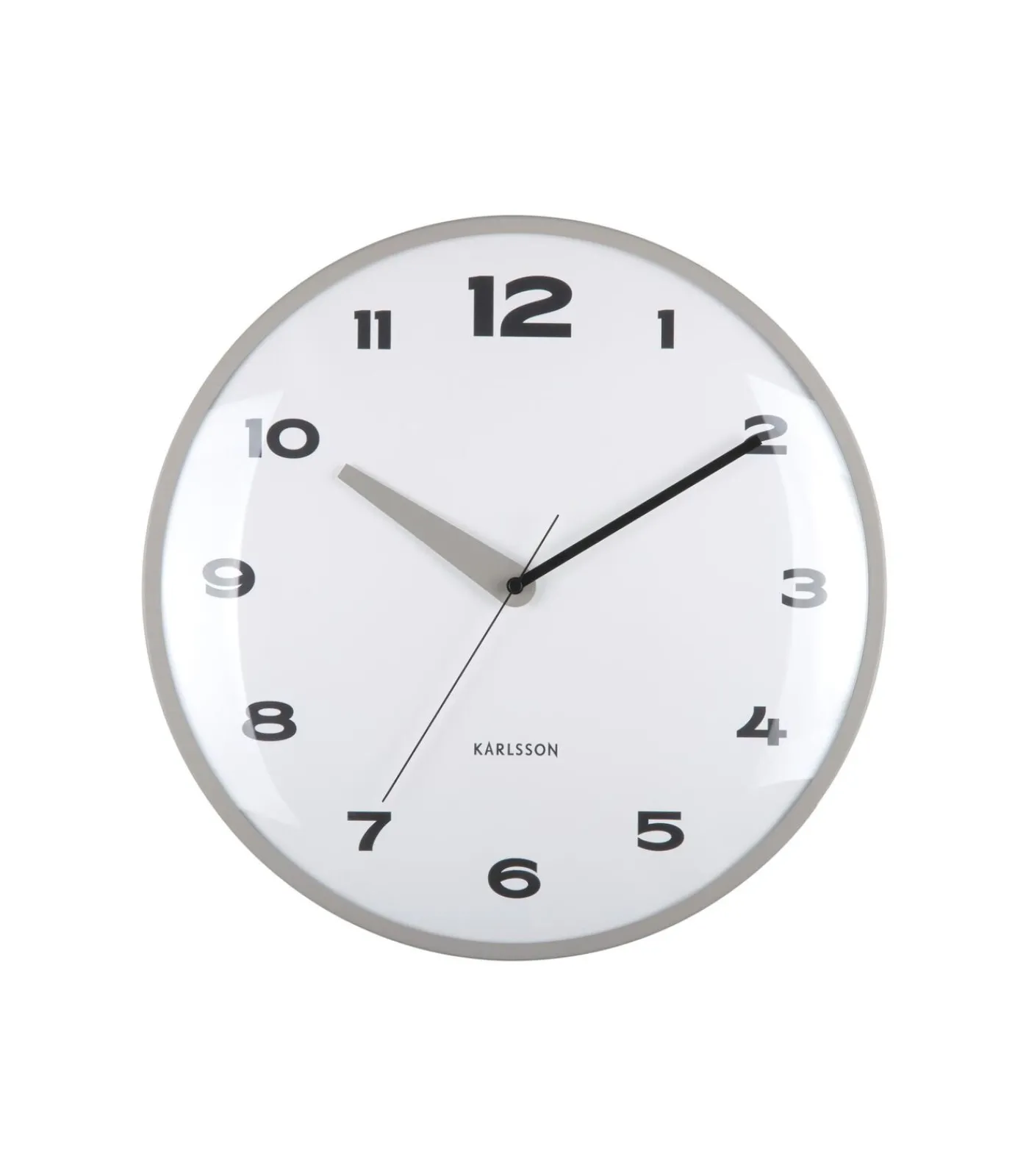 Best Wandklok Brisk Dome - Donkergrijs - Ø40cm Klokken