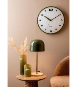 Best Wandklok Brisk Dome - Legergroen - Ø40cm Klokken