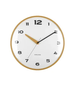 Best Wandklok Brisk Dome - Okergeel - Ø40cm Klokken