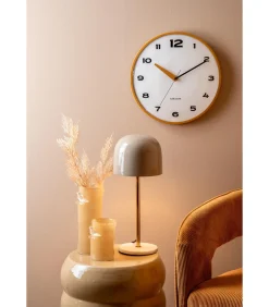 Best Wandklok Brisk Dome - Okergeel - Ø40cm Klokken