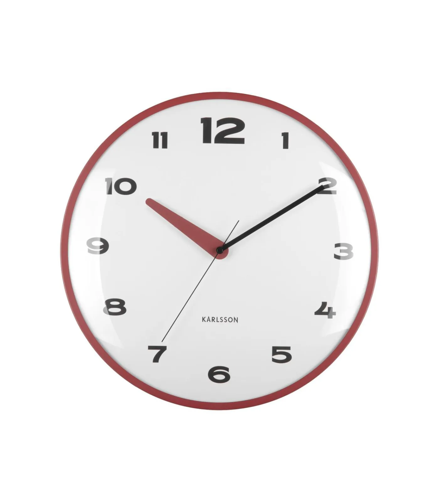 Discount Wandklok Brisk Dome - Rode oker - Ø40cm Klokken