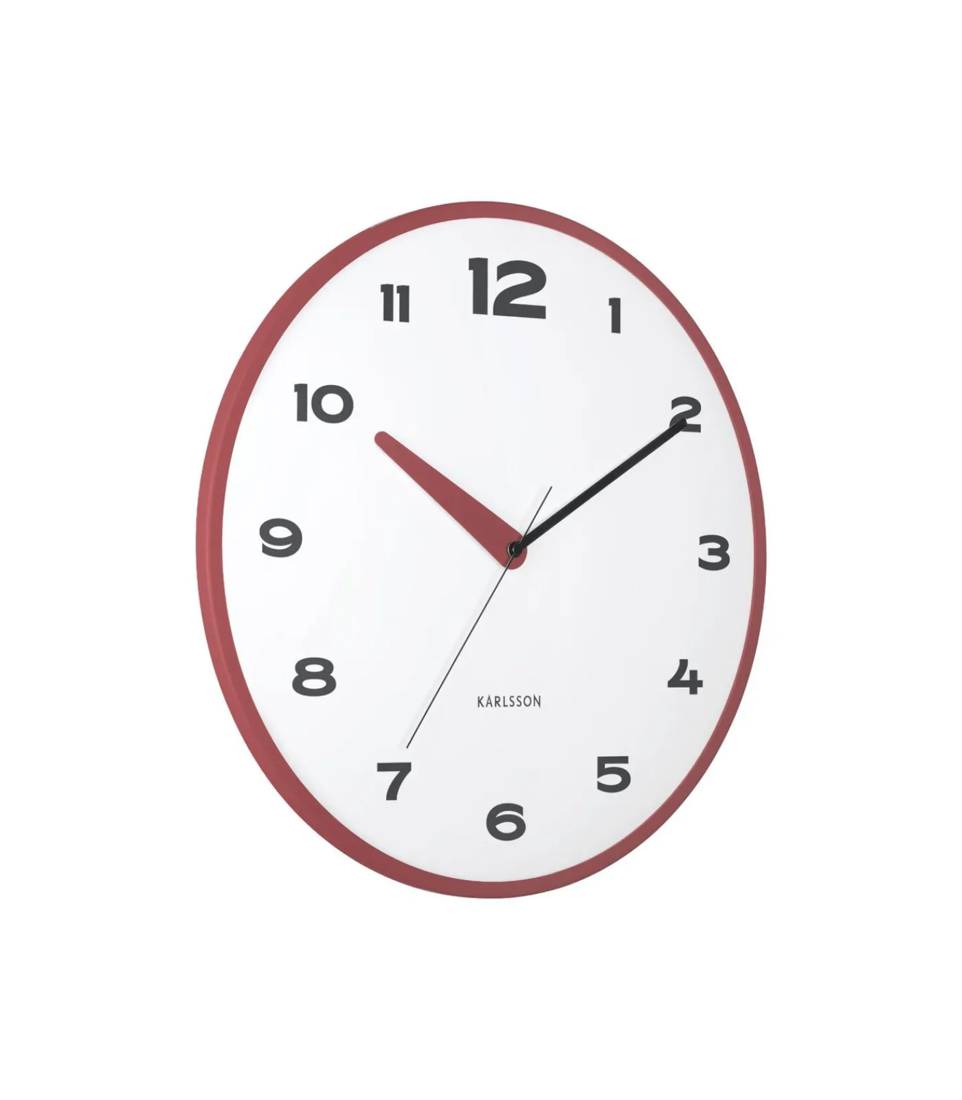 Discount Wandklok Brisk Dome - Rode oker - Ø40cm Klokken