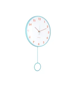 Outlet Wandklok Cheeky Dome - Zachtblauw - 7.1x35.5x61.5cm Klokken