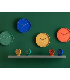 Discount Wandklok Cool Retro - Blauw - 30x30x30cm Klokken