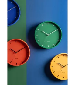 Sale Wandklok Cool Retro - Groen - 30x30x30cm Klokken