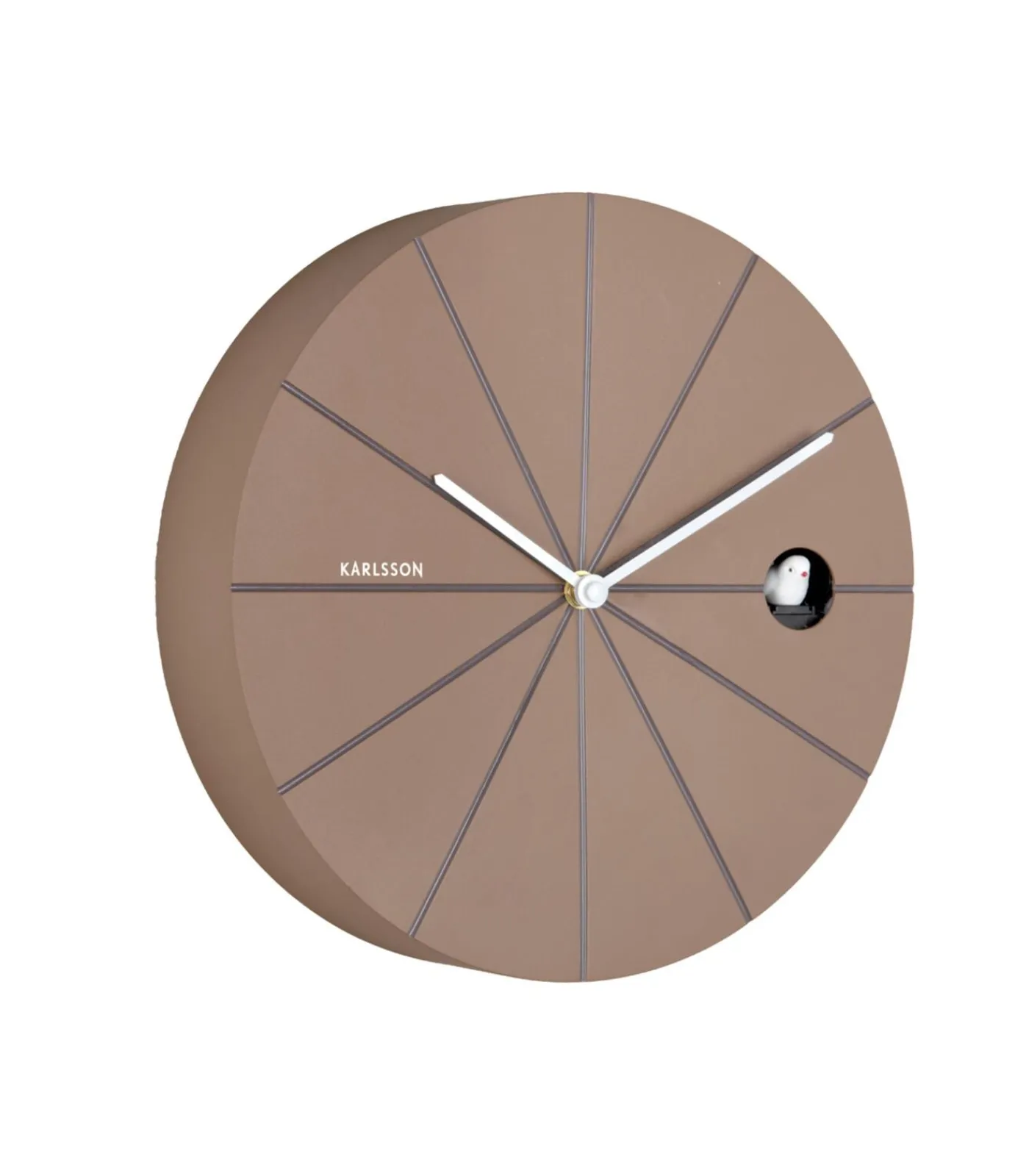 Hot Wandklok Destacado Cuckoo - Bruin - 28x28x28cm Klokken