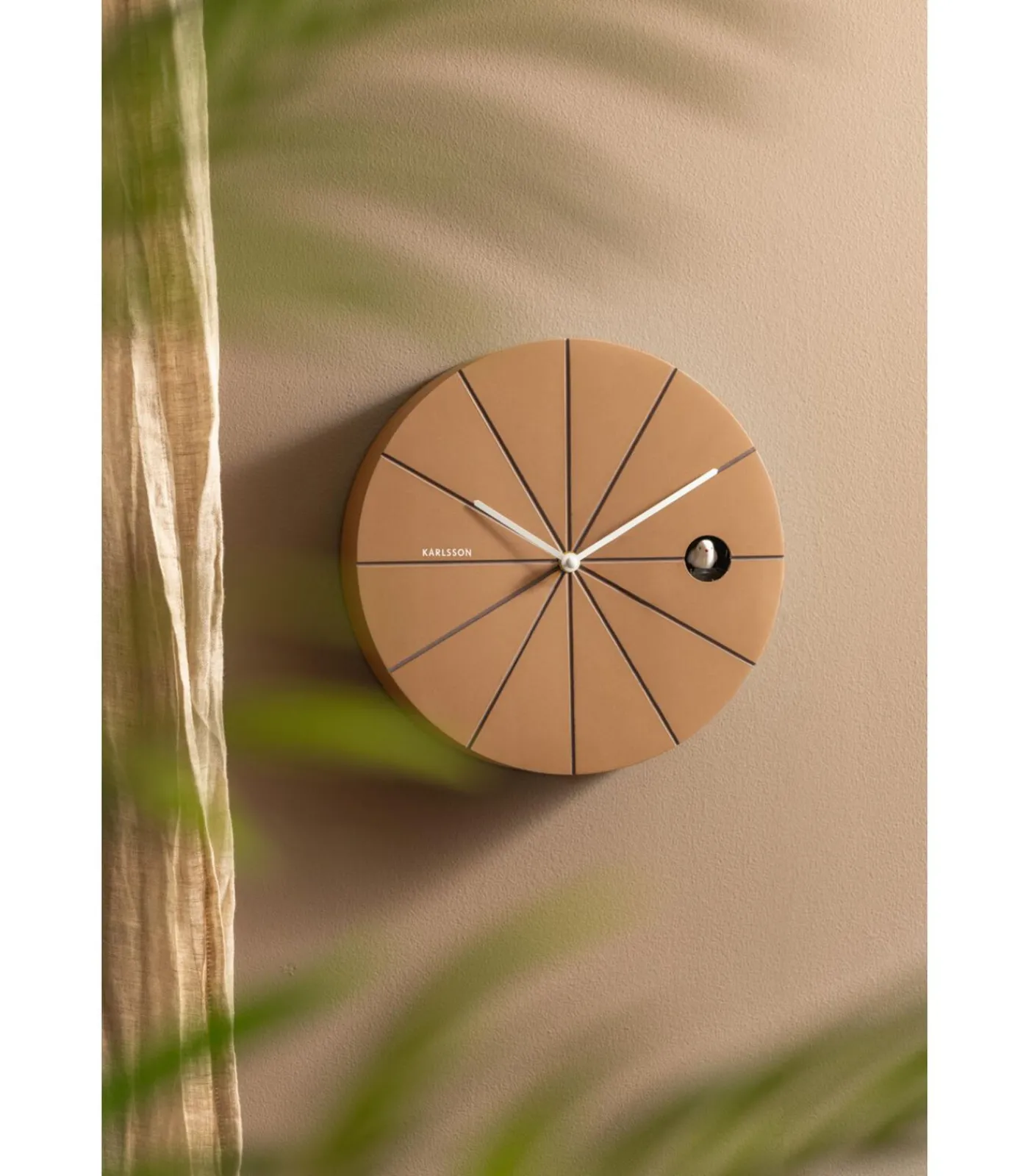 Hot Wandklok Destacado Cuckoo - Bruin - 28x28x28cm Klokken