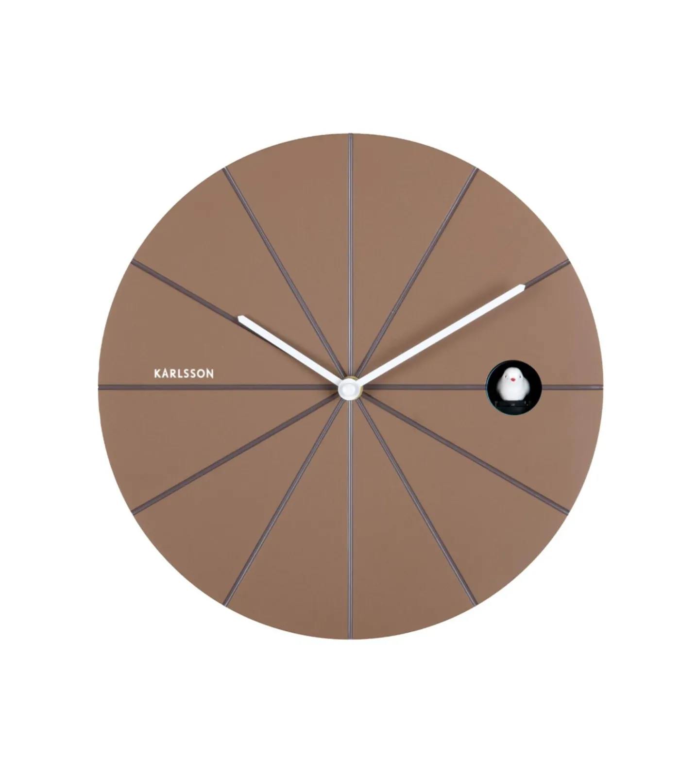 Hot Wandklok Destacado Cuckoo - Bruin - 28x28x28cm Klokken