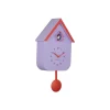 Wandklok Dupla Color Cuckoo - Paars - 21.5x21.5x41.5cm Klokken